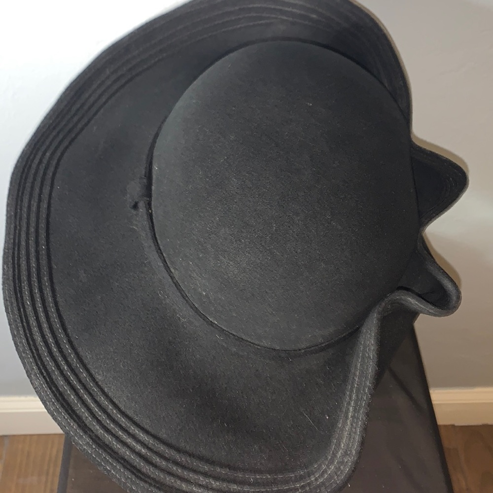 Black Geo Bollman wool hat